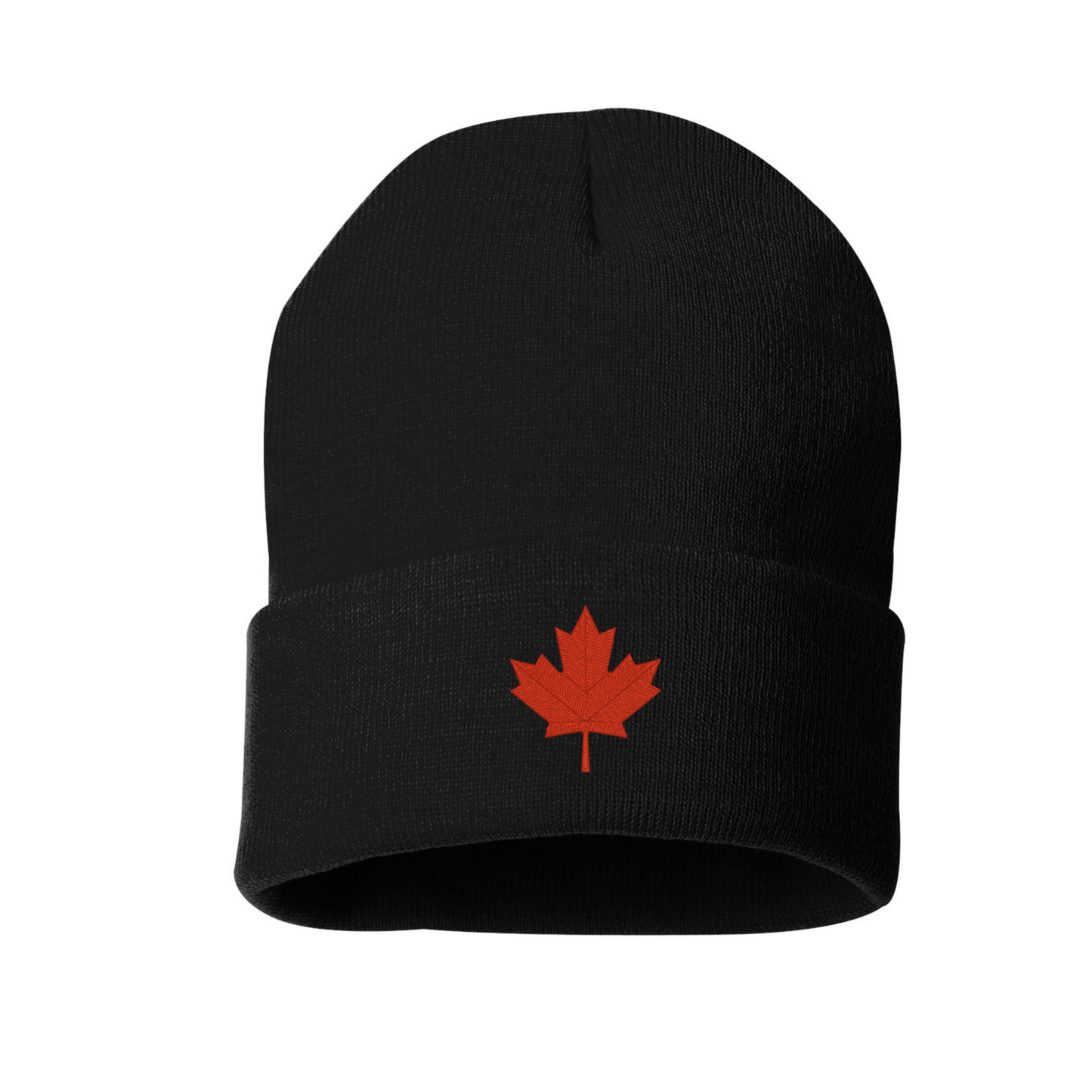 Maple Leaf Canada Toque, Embroidered Patriotic Canadian Beanie