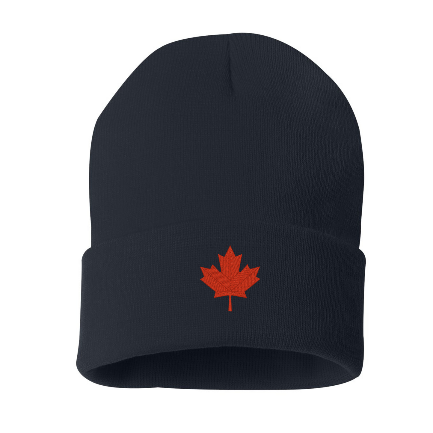 Maple Leaf Canada Toque, Embroidered Patriotic Canadian Beanie