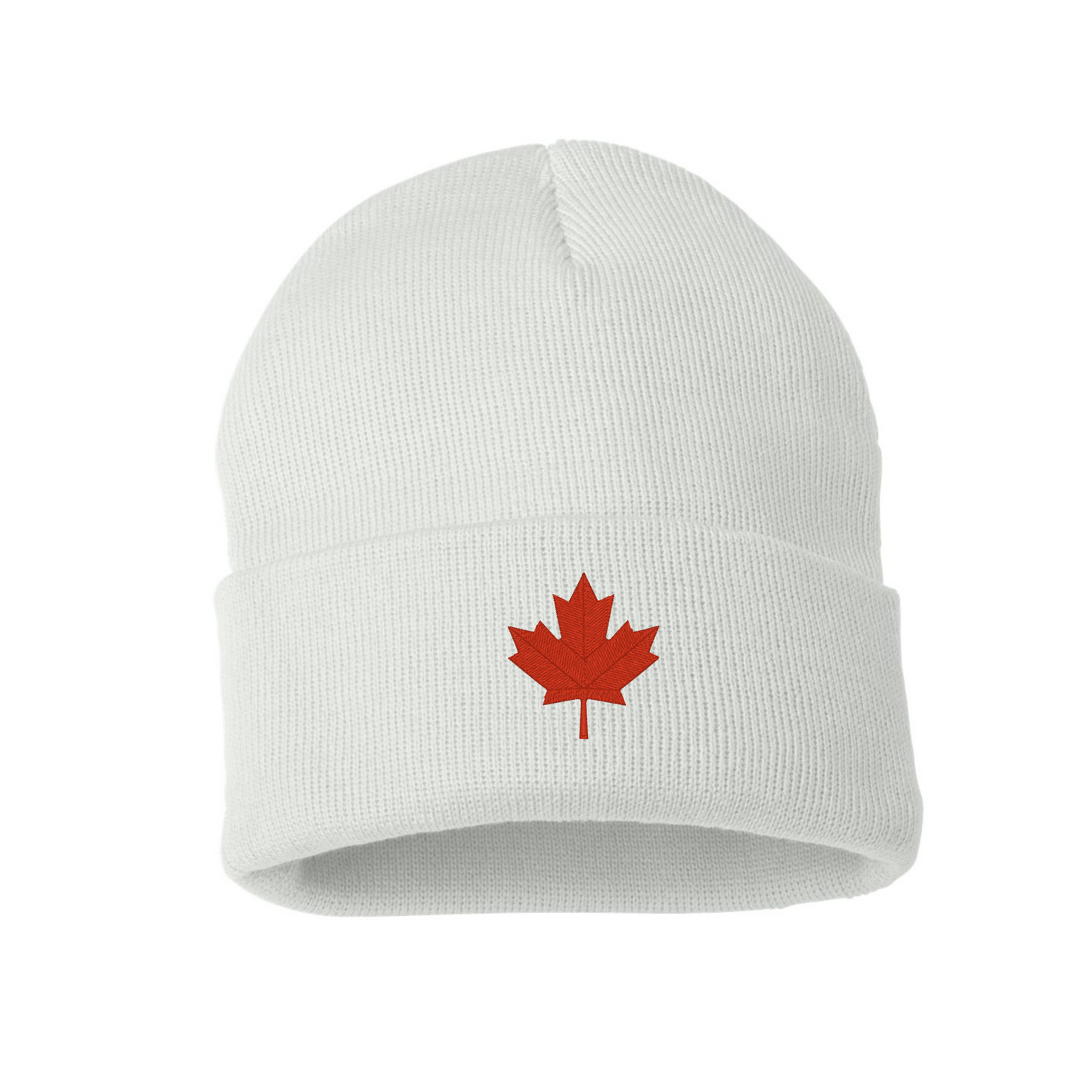 Maple Leaf Canada Toque, Embroidered Patriotic Canadian Beanie