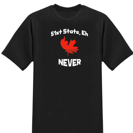 Canada Maple Leaf Flip the Bird Never 51 Sweatshirt or T-Shirt, Buy Canadian