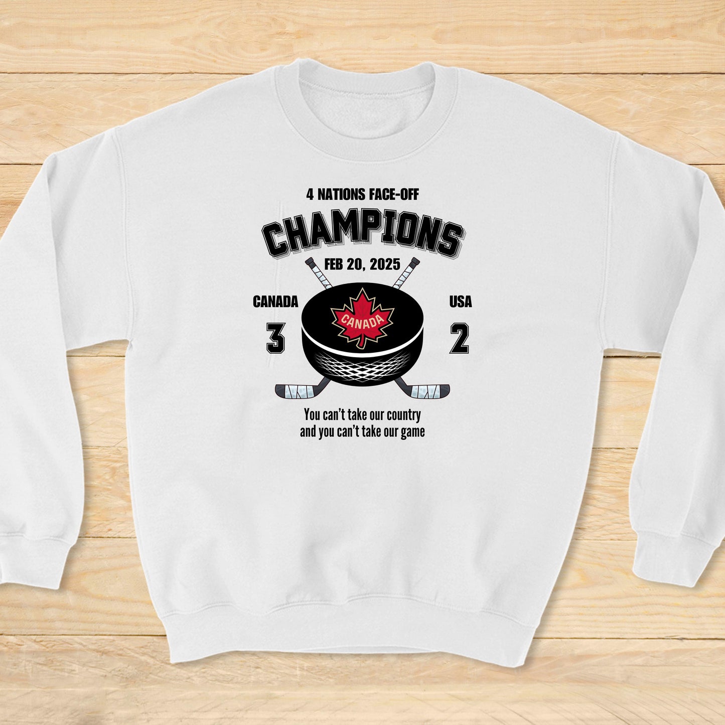 Canadian Hockey Championship 4 Nations Win Sweatshirt, Team Canada Hockey Souvenir Tshirt